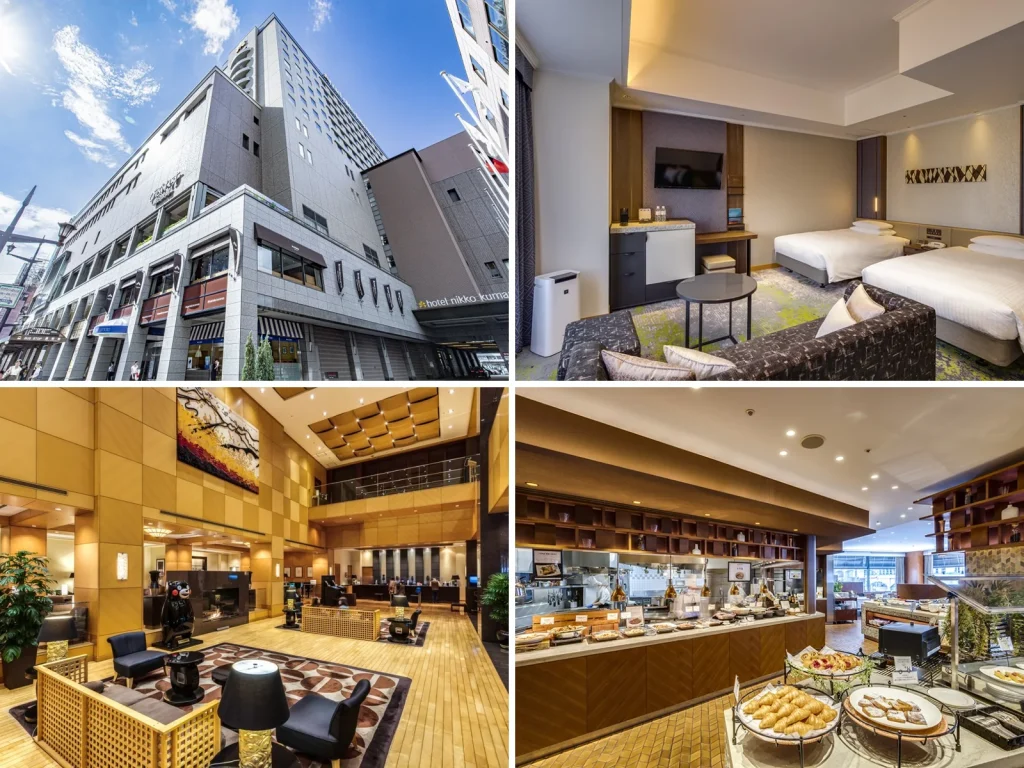 熊本親子住宿推薦2026|15間家庭酒店:近車站、家庭房與公寓式住宿 03 Hotel Nikko Kumamoto Collage 1024x768
