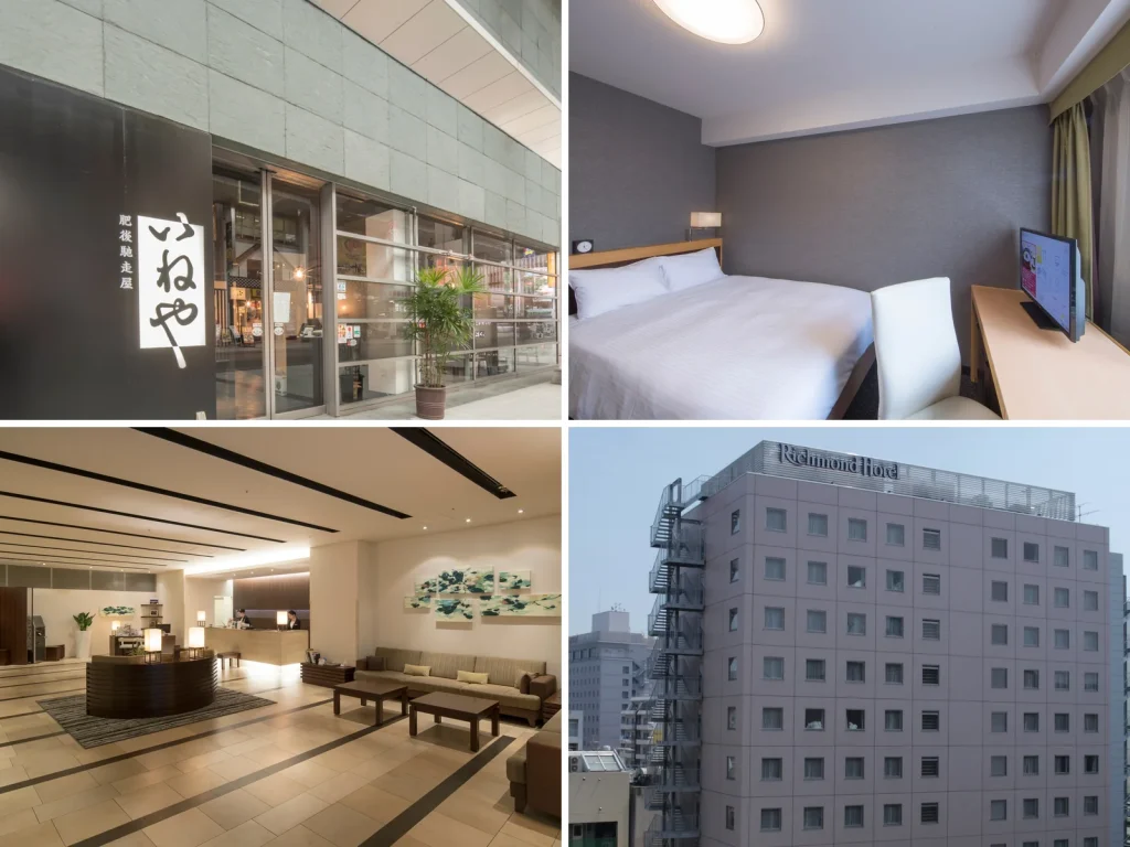 熊本親子住宿推薦2026|15間家庭酒店:近車站、家庭房與公寓式住宿 13 Richmond Hotel Kumamoto Shinshigai Collage 1024x768