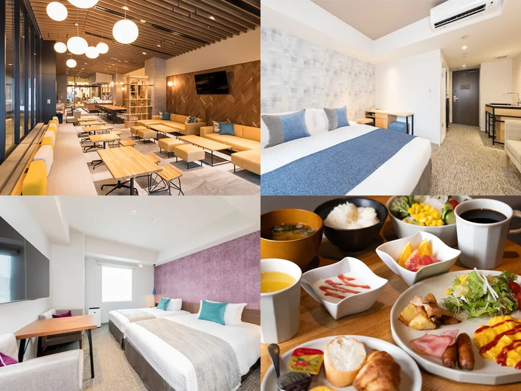 Tokyu Stay Takanawa rooms and facilities collage