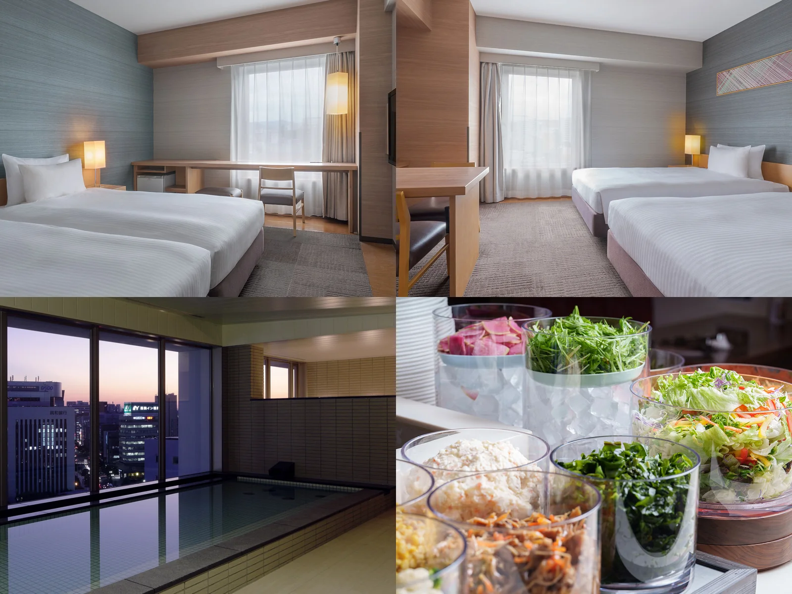 Hotel Resol Trinity Hakata rooms and property collage