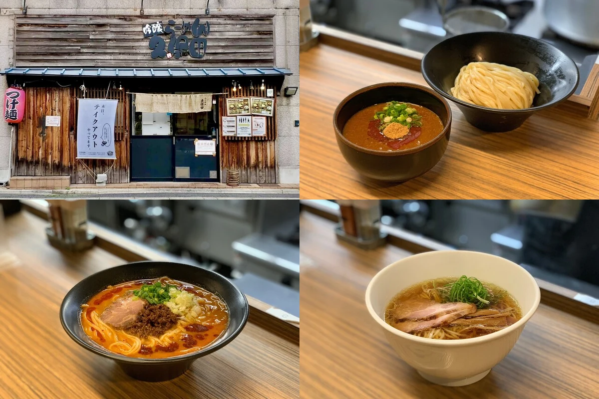 긴조 라멘 쿠보타의 외관, 쓰케멘, 탄탄멘과 라멘